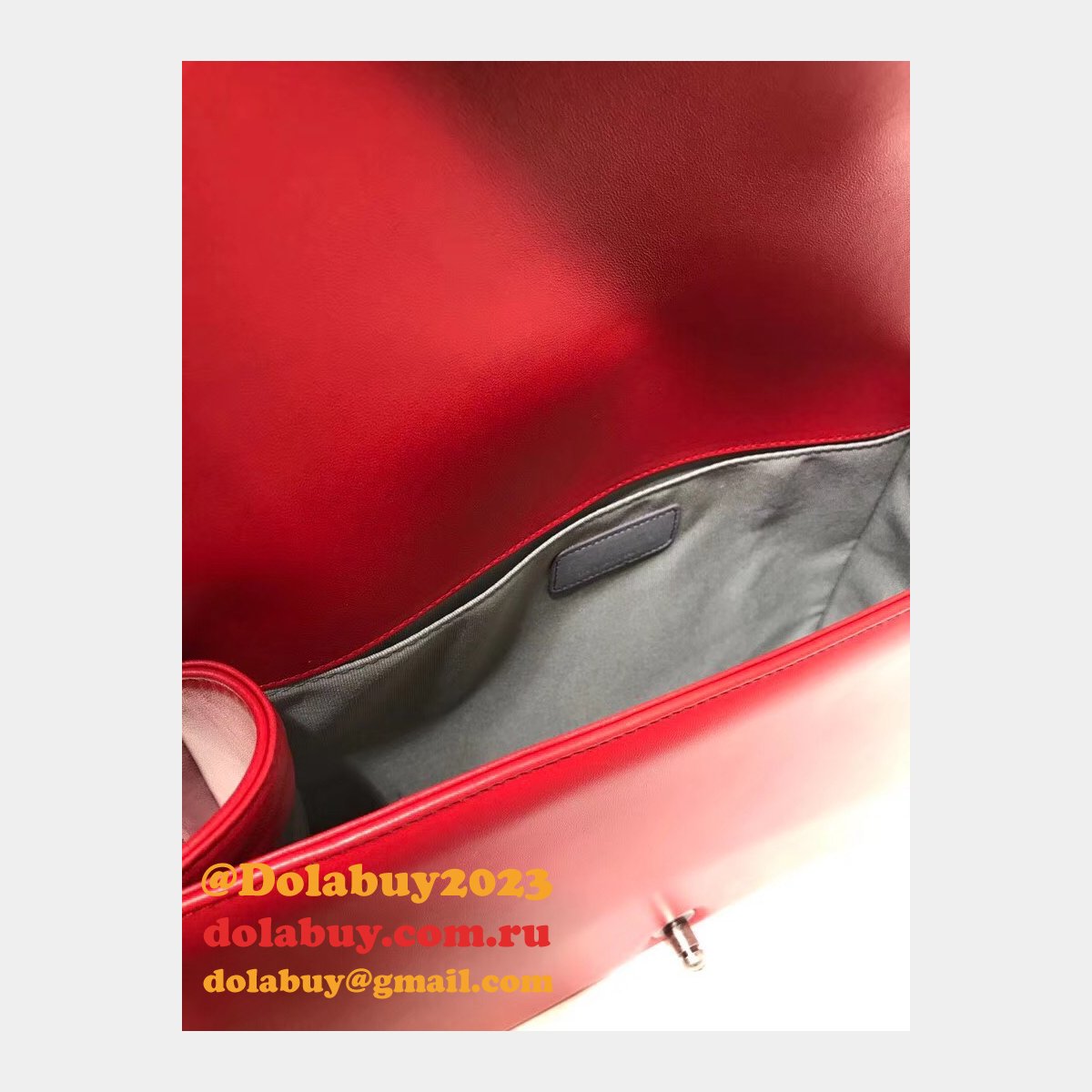 High Quality CC Le Boy Luxury Bags Lambskin 30cm