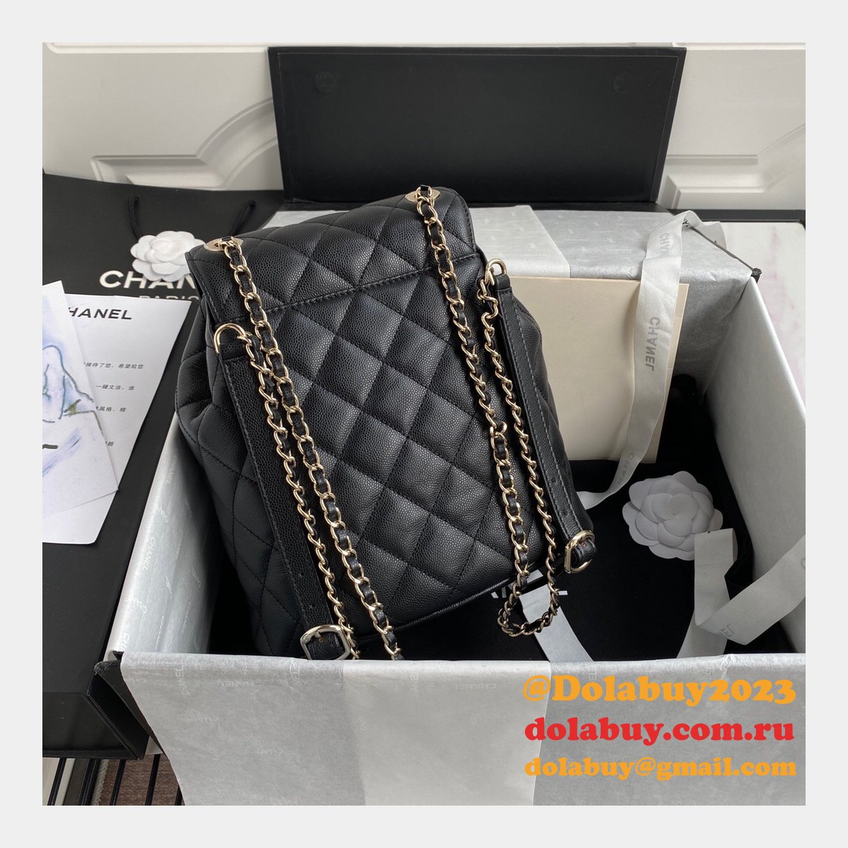 Best AS1371 White/Black High Quality Backpack Bag 21.5