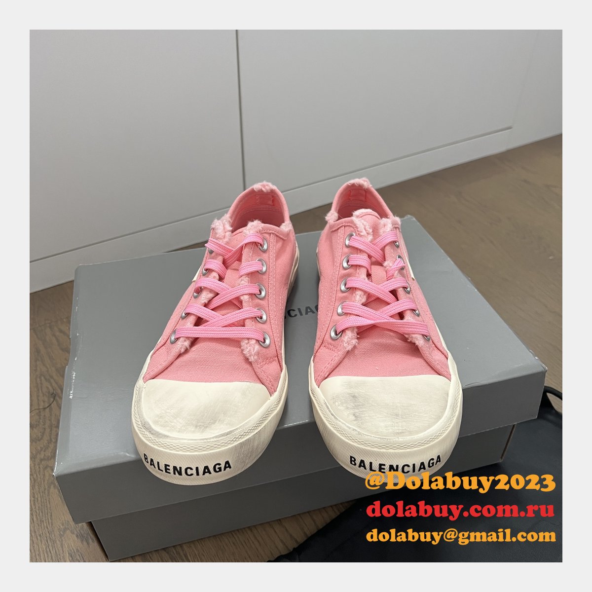 Best Quality Replica Balenciaga Paris Canvas Shoes