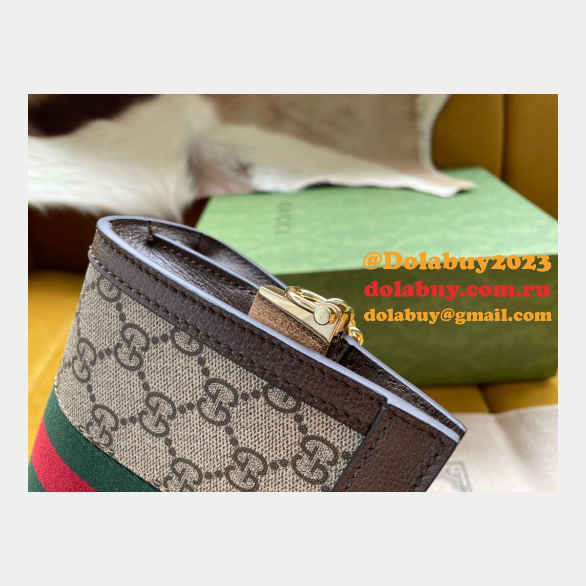 aaa+ G*u*i crossbody fake ophidia mini shoulder 602676 beige bag