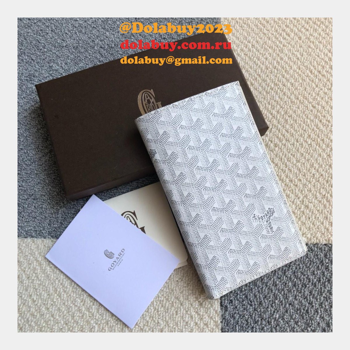 High Quality Goyard Multi-Color Ticket Top Wallet