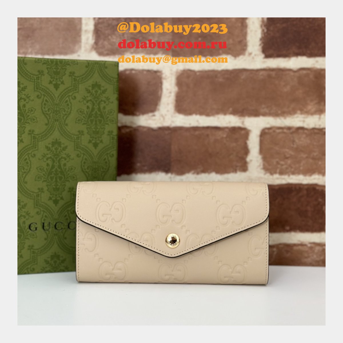 Perfect Best Gucci Replica 1:1 Mirror 772791 GG Continental Wallet