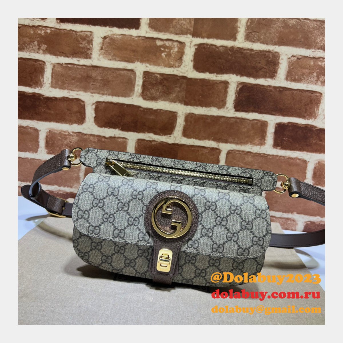 Shipping Gucci The Best Fake 718154 Blondie Belt Bag