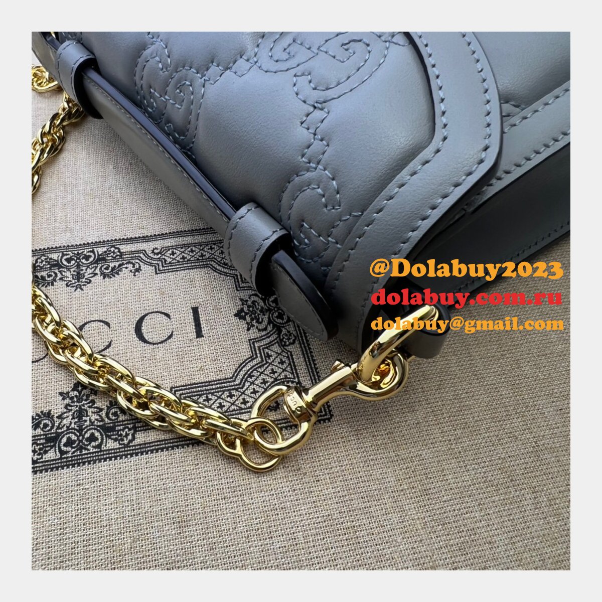 G*u*i fashion gg matelassé 724499 top handle replica bag