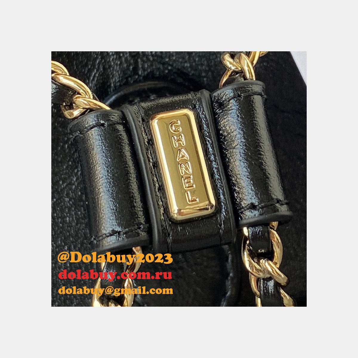 High Quality Replica Designer Backpack AS2908 Black/White Bag 18CM