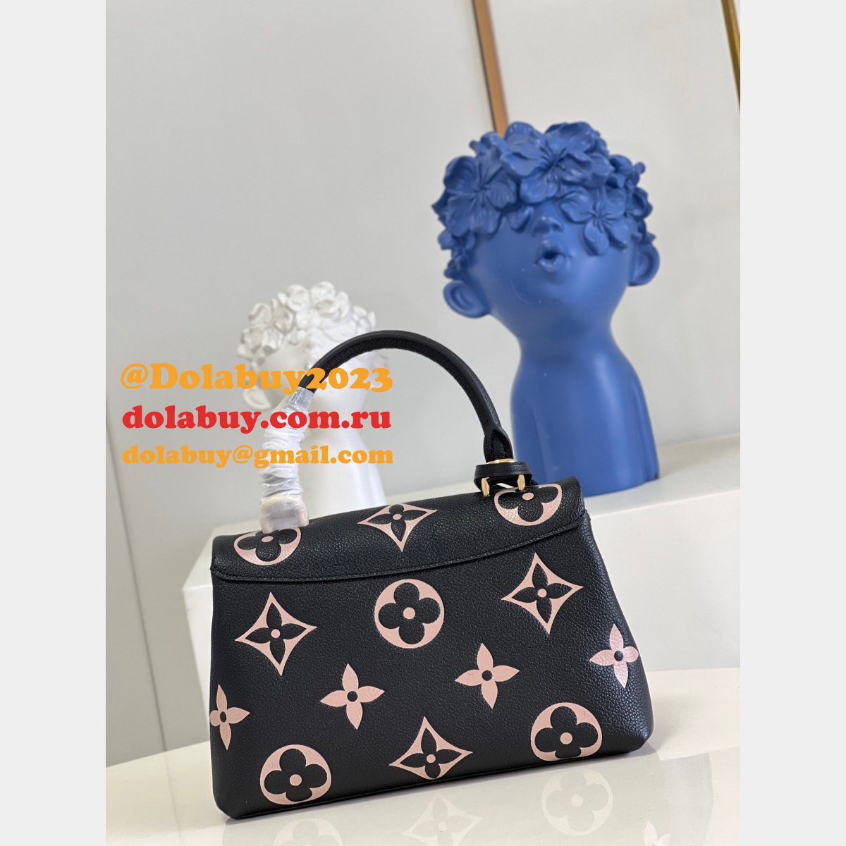 Louis Vuitton Knockoff Madeleine M46008/M45978 Bicolor Monogram Empreinte Leather Bag