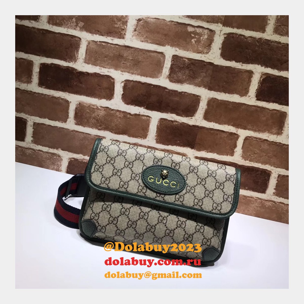 designer G*u*i neo vintage gg supreme belt replica 493930 bag