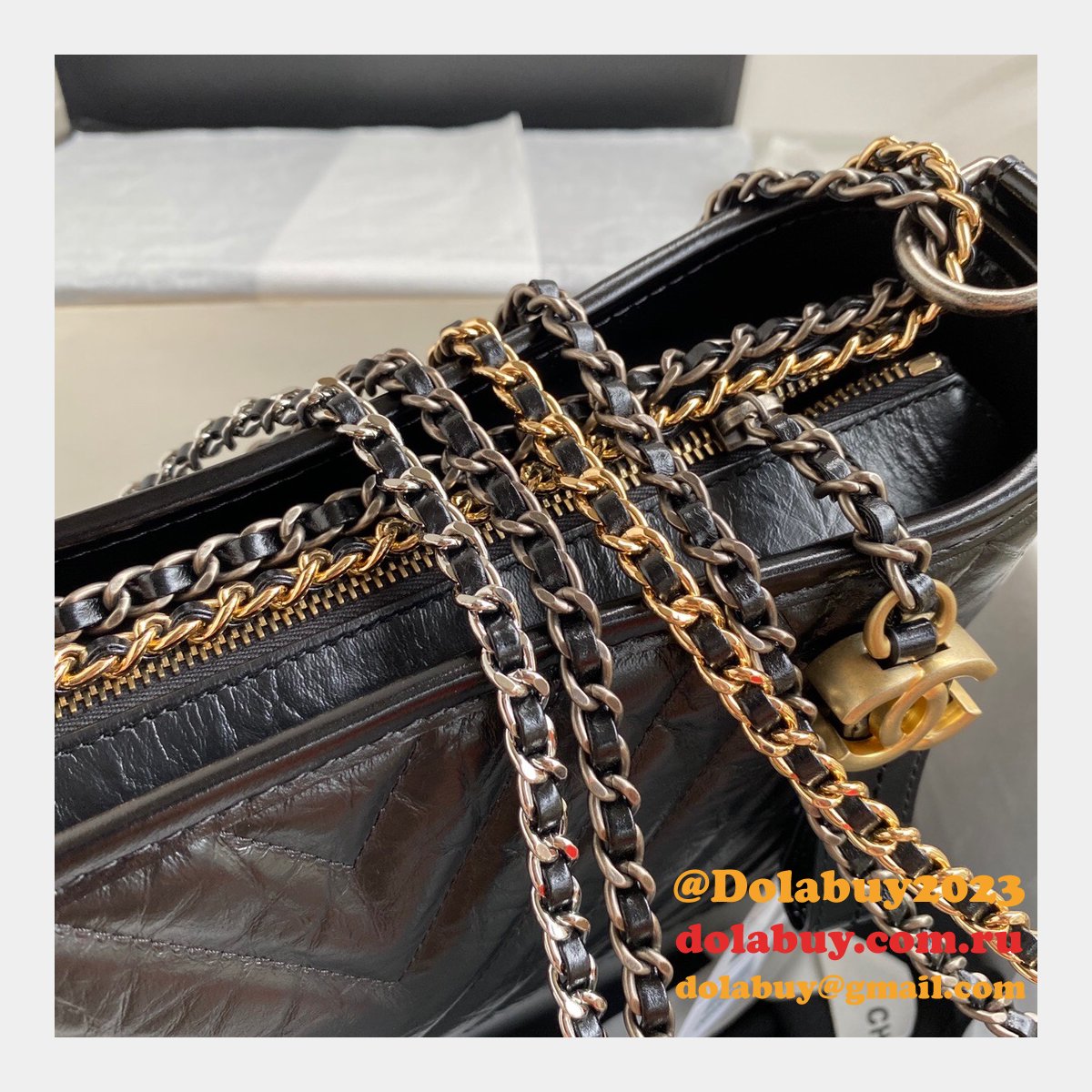 Black A84287 Bag Shoulder Fog El De Small Hobo Gold 25CM