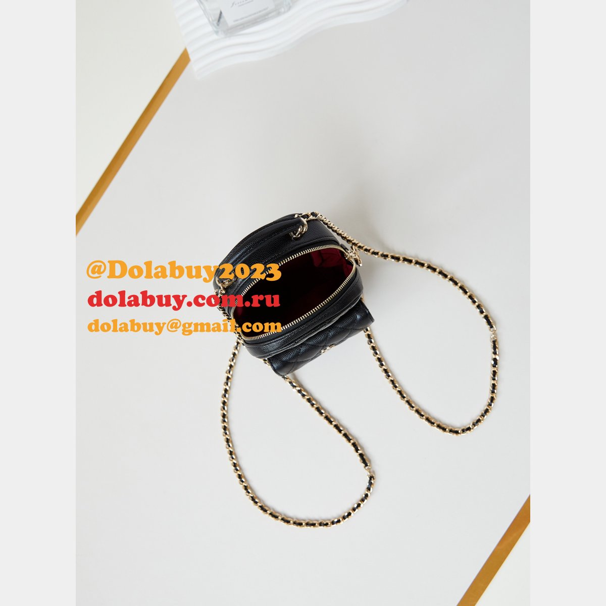 Fashion 24Cmini caviar leather women backpack AP3753