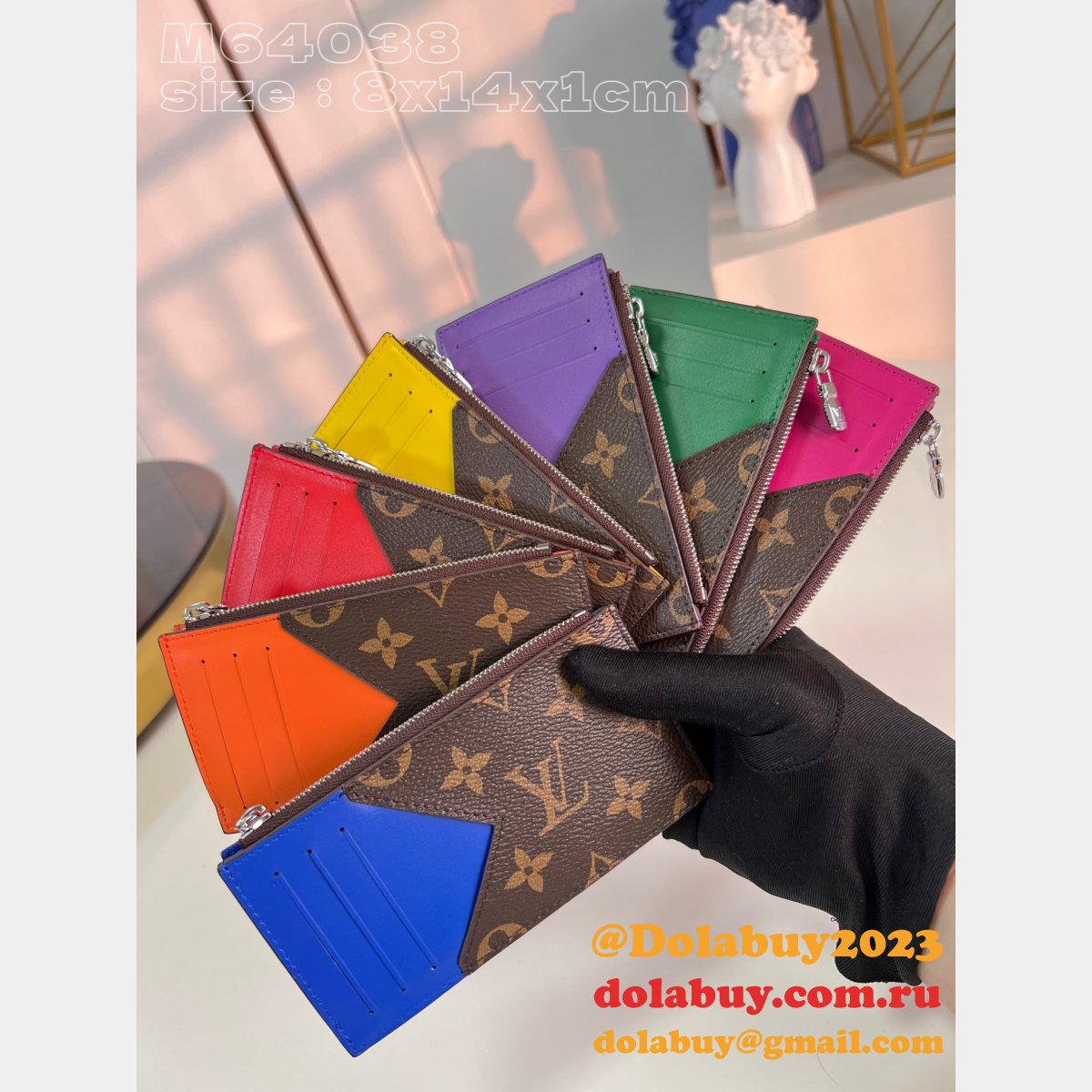 Coin Card Holder Damier Graphite M64038 LV Knockoff Bag