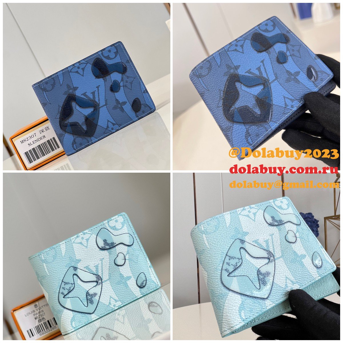 Men Slender Wallet M82307 Perfect Louis Vuitton Replica Wallets