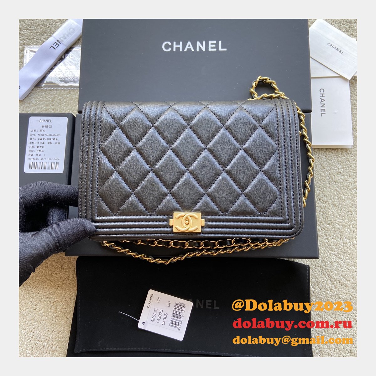 Wholesale CC the boy clamshell bag A80287