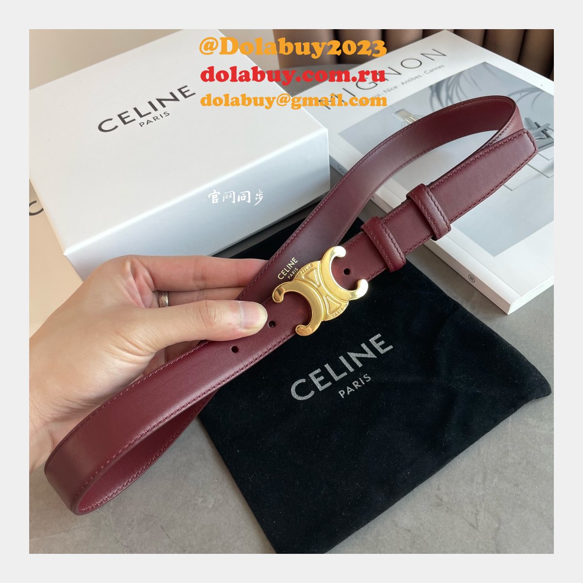 Replica Celine Inspired 18/25MM Top Quality Belt