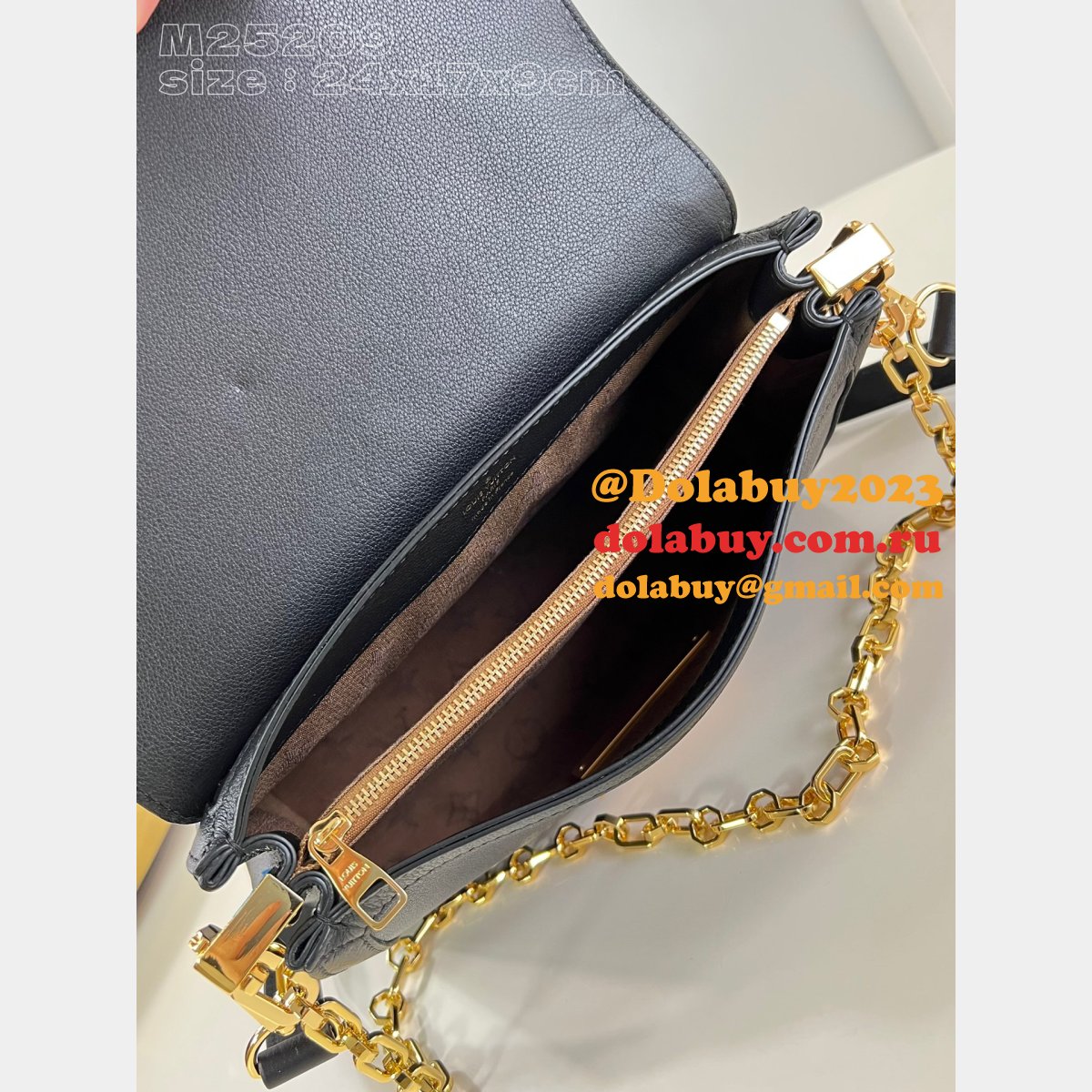 Sale Fake Louis Vuitton Dauphine Soft MM H27 M25209 Bag
