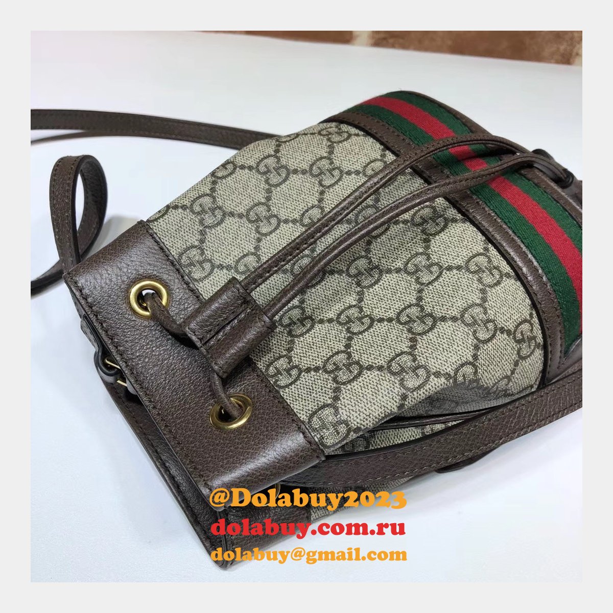 aaa+ G*u*i replica gg supreme ophidia mini bucket 550620 bag