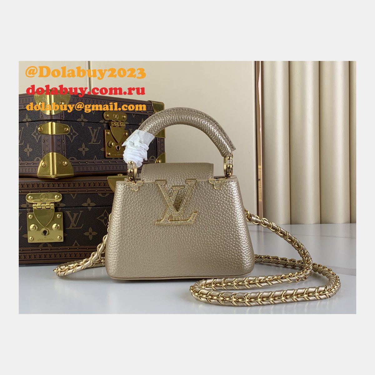 The Dolabuy Replica Capucines Louis Vuitton M48865 M24583 Bag