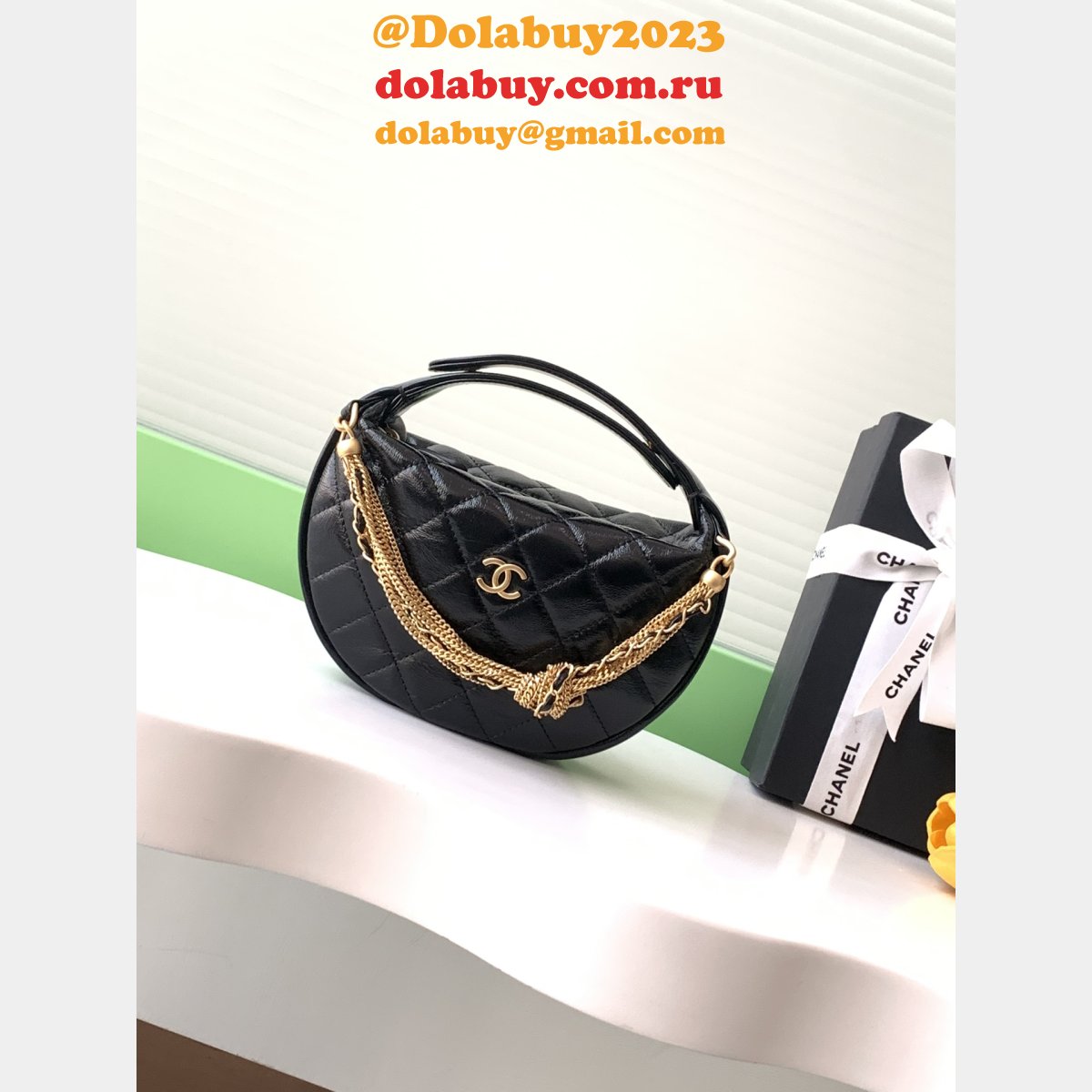 Copy Best AP4058 Shiny Pouch 1:1 Mirror Bag