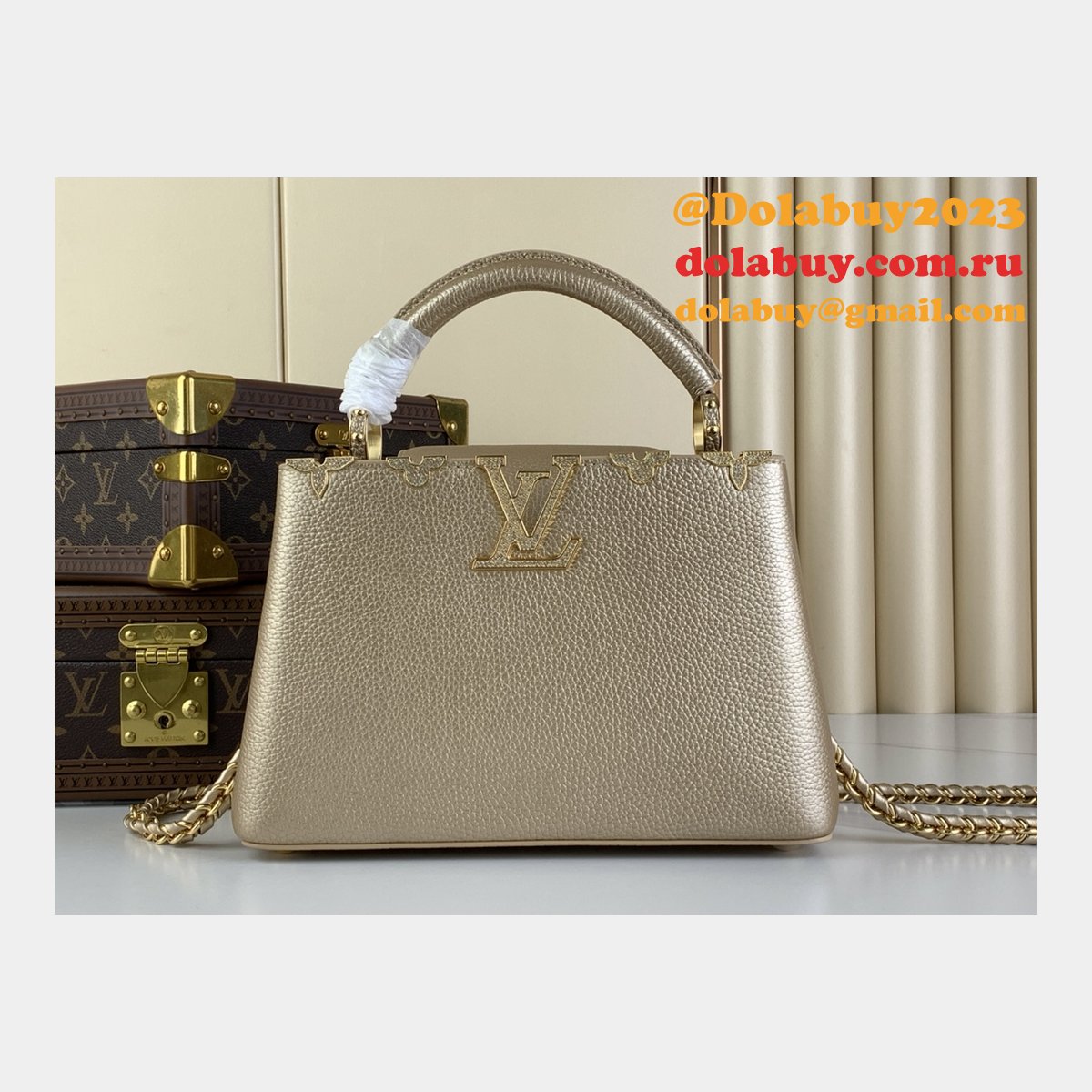 The Dolabuy Replica Capucines Louis Vuitton M48865 M24583 Bag