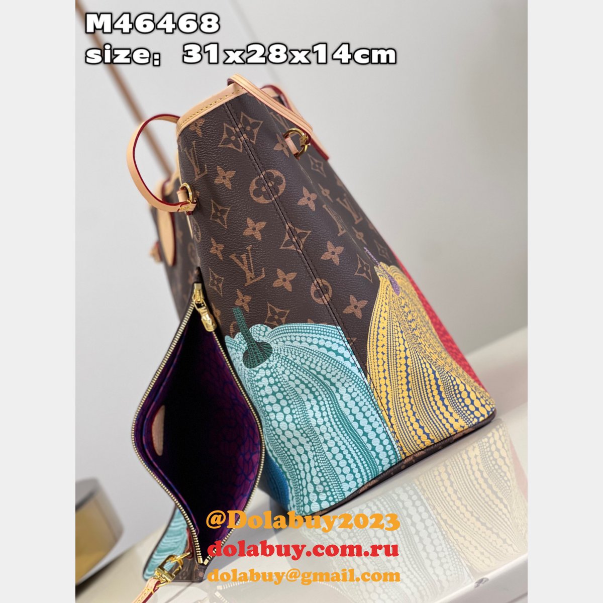 Replica Louis Vuitton Perfect LVS x YK Neverfull M46468 Bag