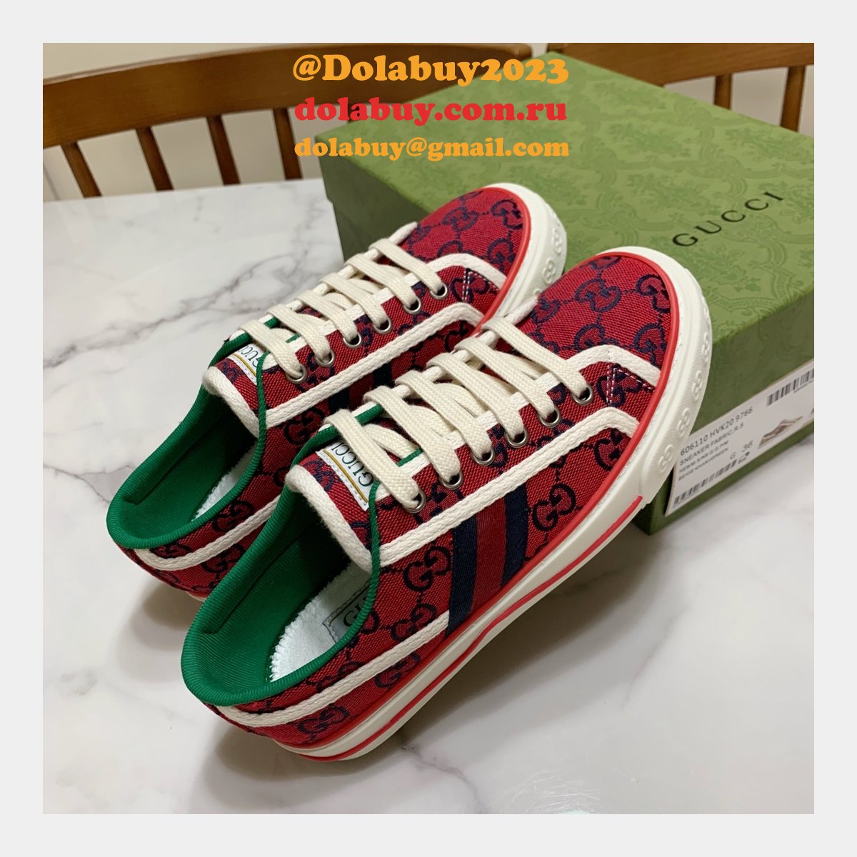 replica G*u*i canvas shoes 1977 series women/men quality for sale