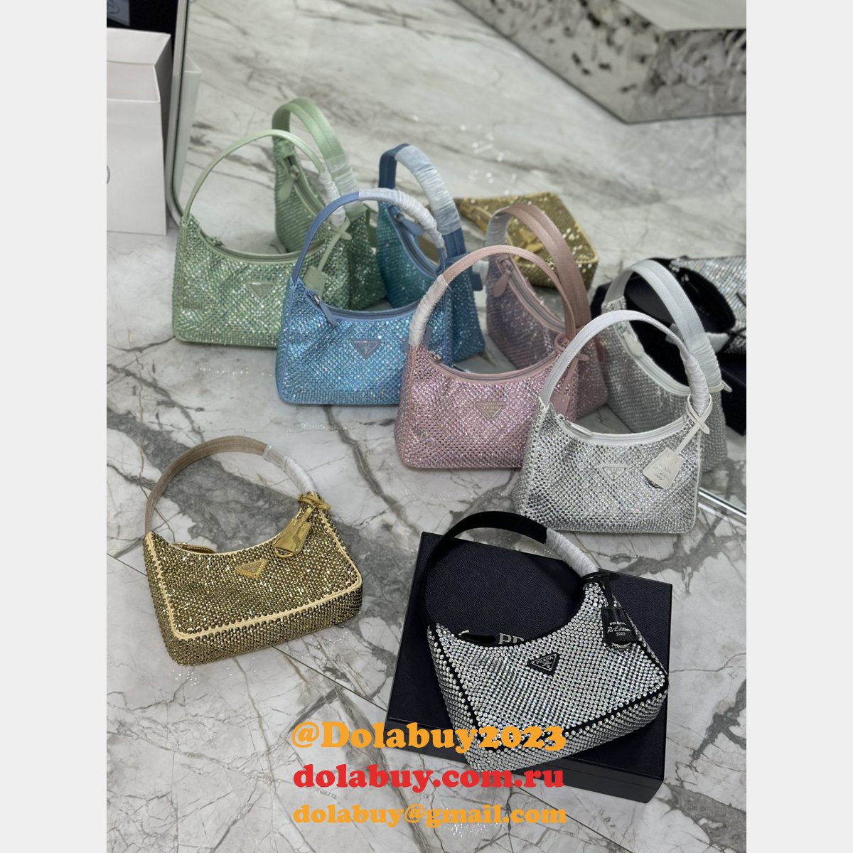 Luxury 1:1 Mirror 1NE515 Prada Hobo Replica Bag Shop Online