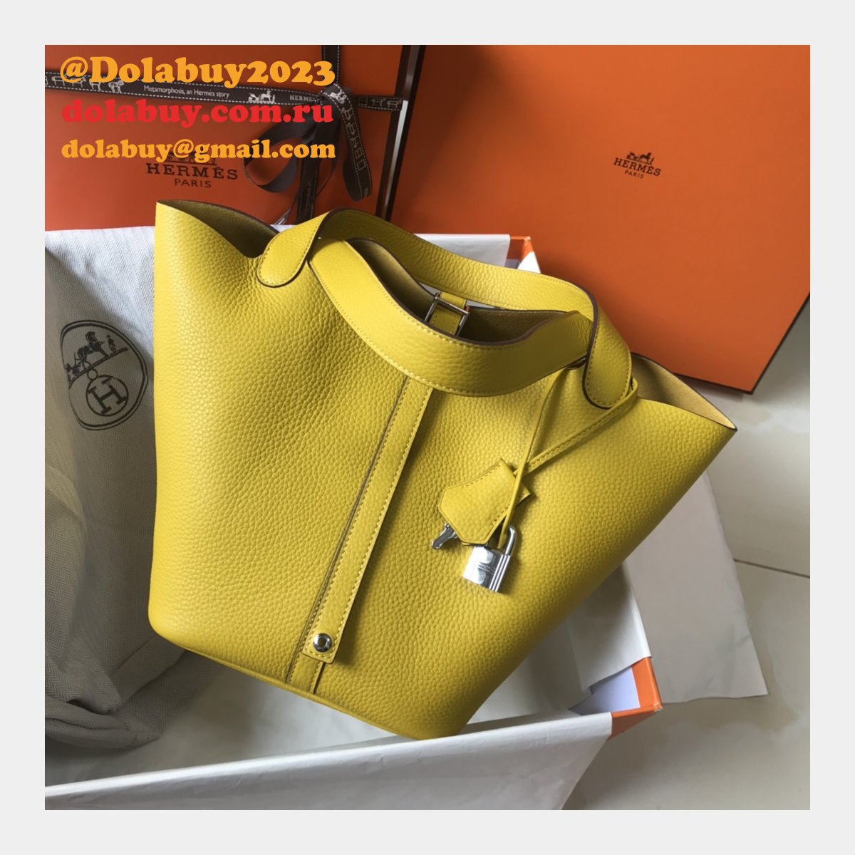 Designer Hermes Picotin Bags 18/22CM Silver Replica Best Online