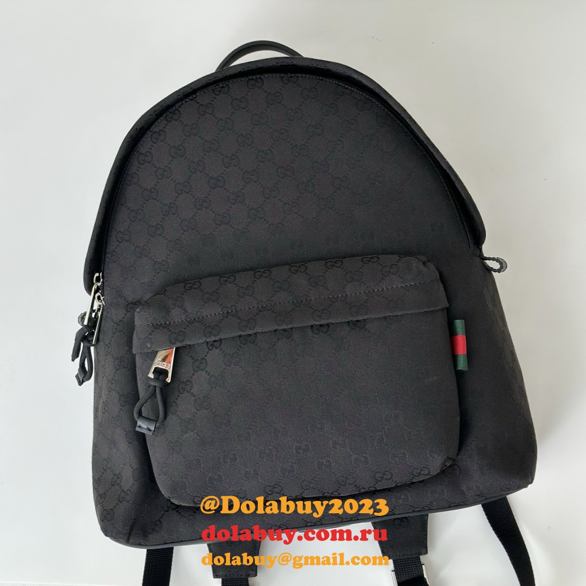 G*u*i medium gg backpack with web men 824624 replica bag