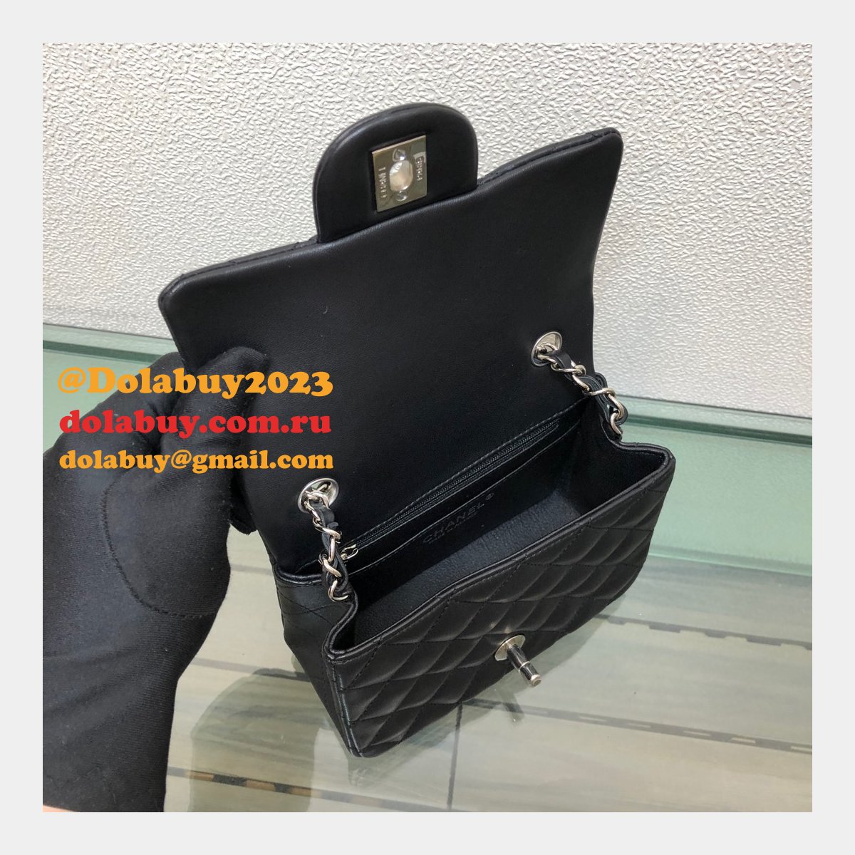 Fashion CC 1115 Lambskin Flap Bag 17cm