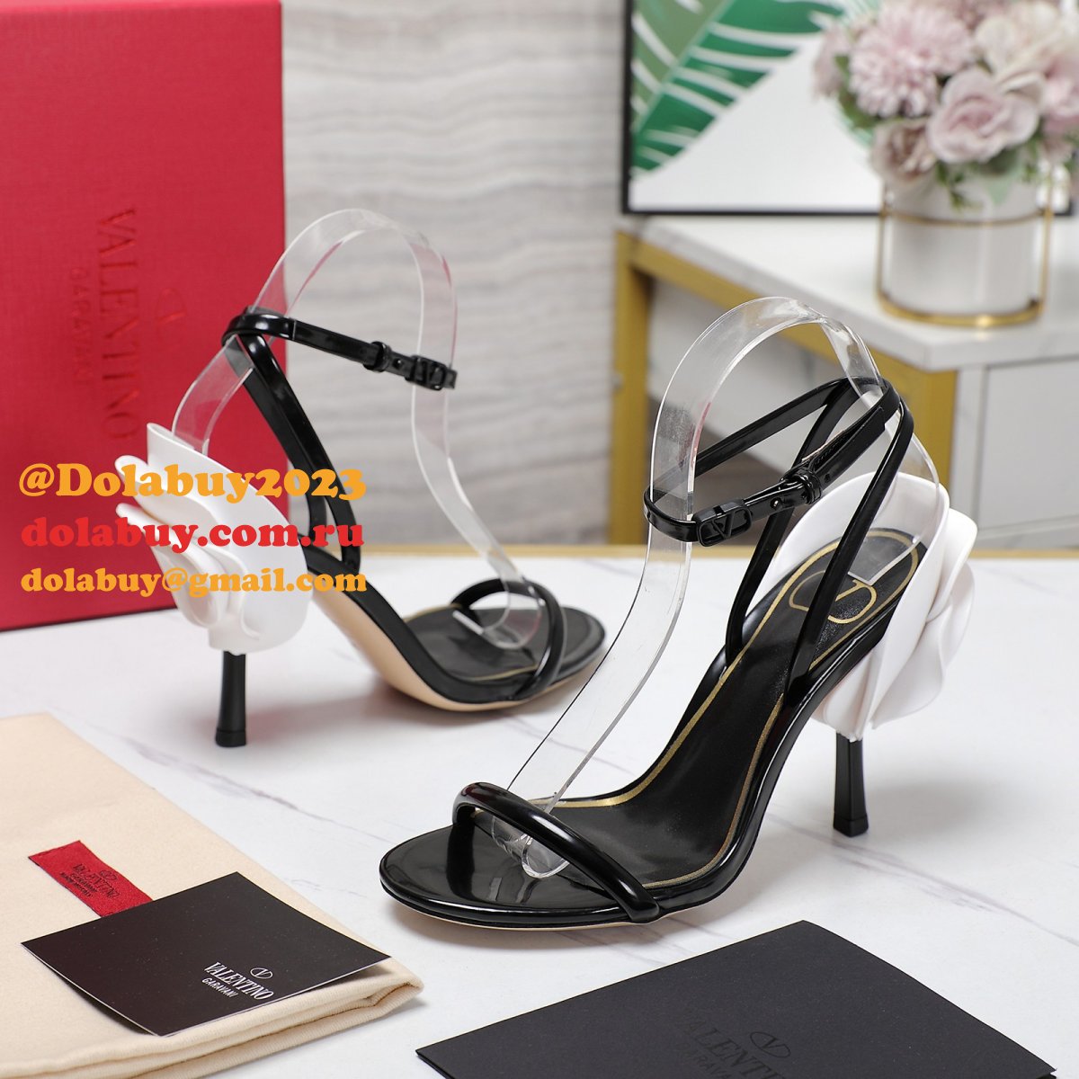 Knockoff Valentino Garavani Heel 10cm Pumps Slingbacks Shoes
