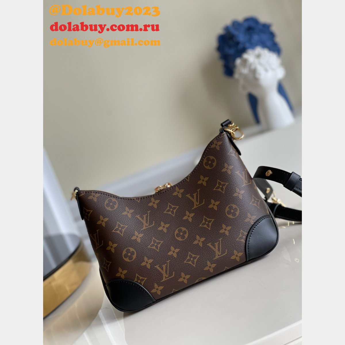 Knockoff Louis Vuitton From china M45832/M45831 Boulogne Monogram Canvas Bag