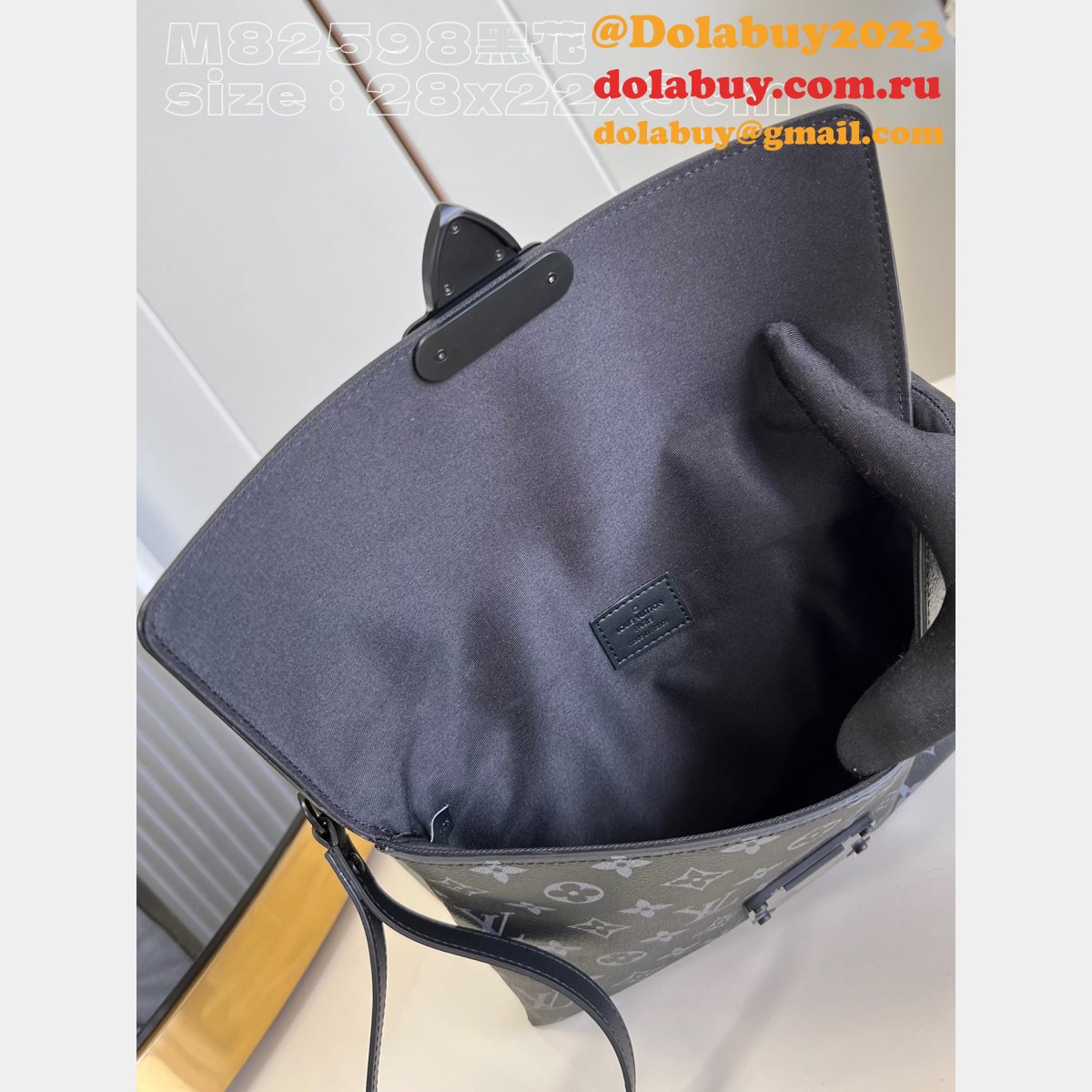 Replica M82598 Pochette S-Lock Monogram Eclipse Louis Vuitton Bag