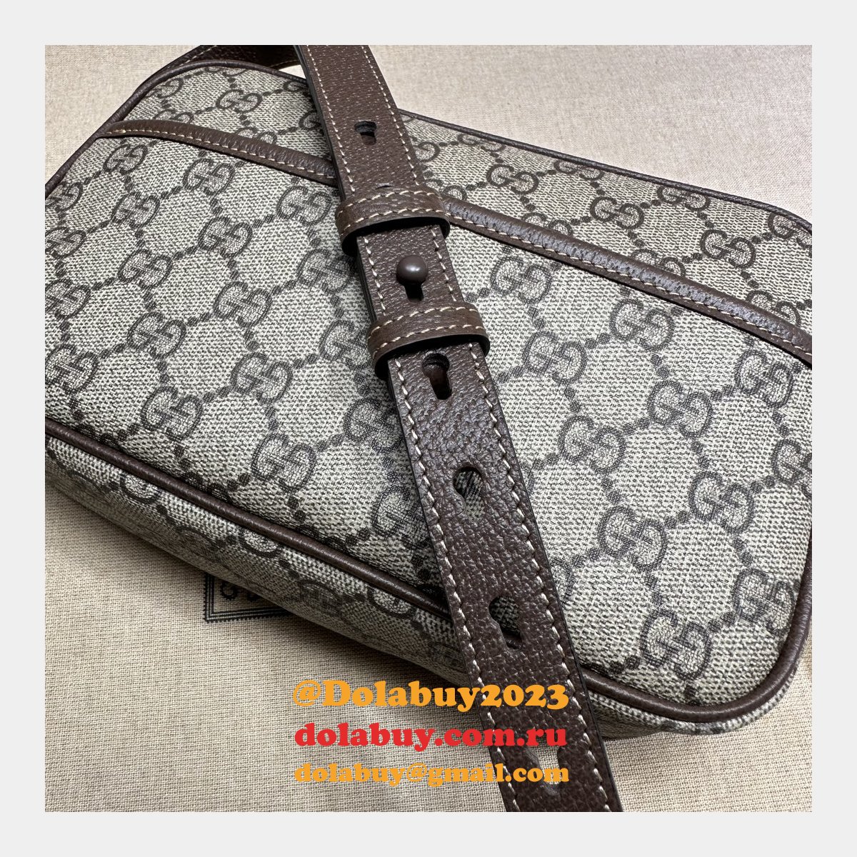 gg crystal 760342 G*u*i designer replica shoulder bag