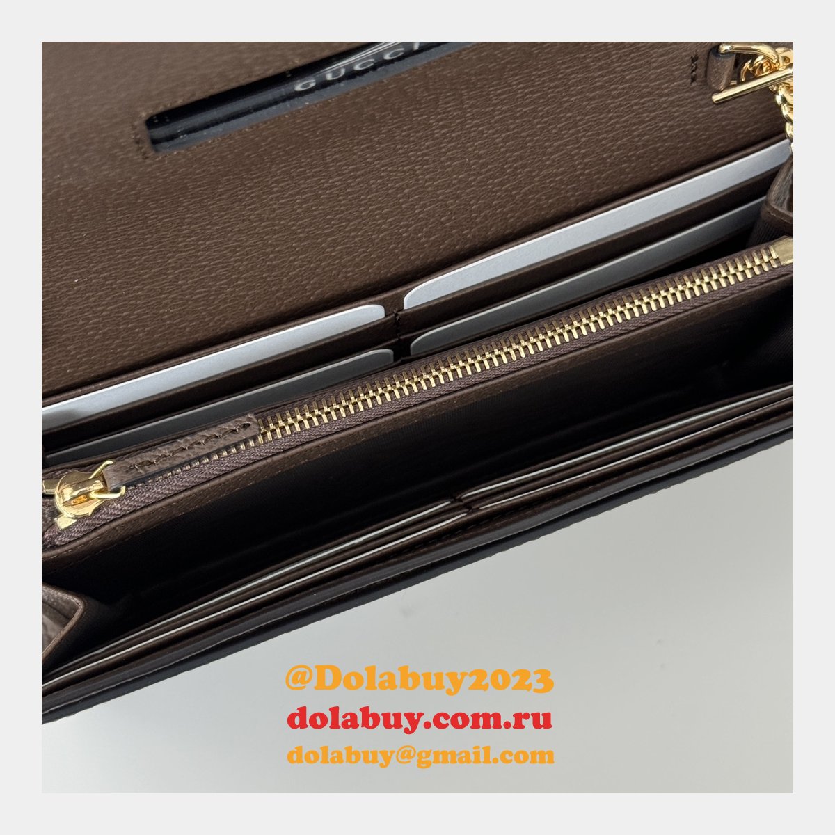 G*u*i ophidia chain 1:1 mirror inspired 772309 wallet gg canvas continental