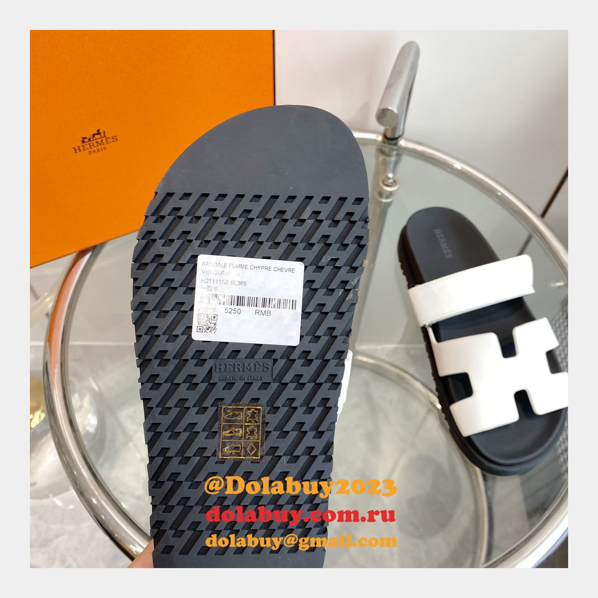 7 Star Hermes Chypre sandal Designer