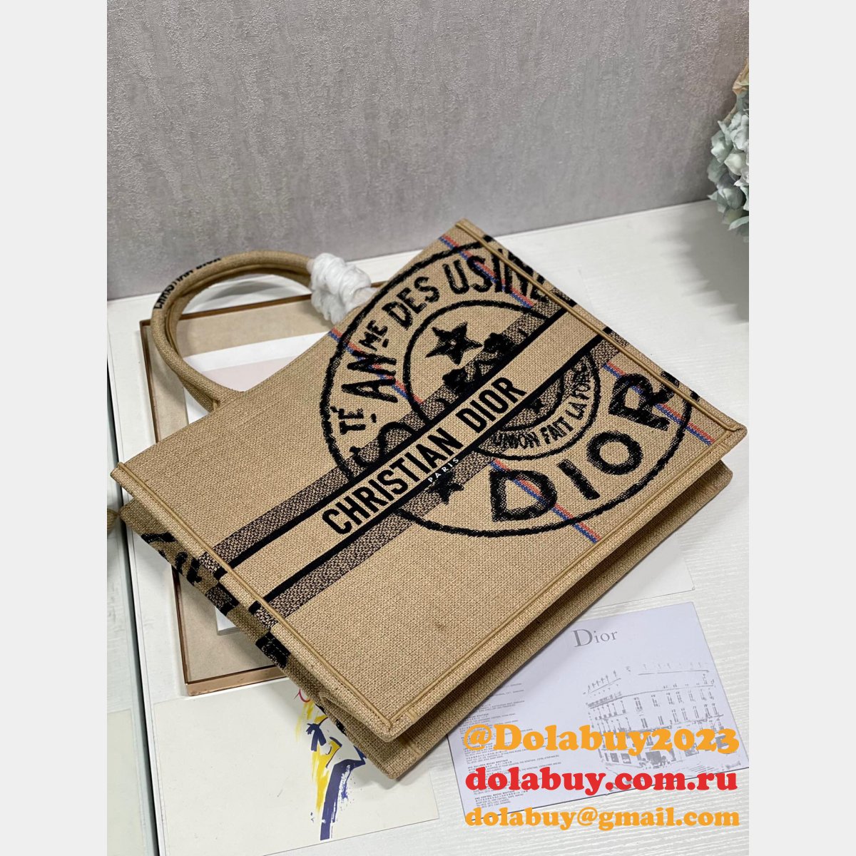 Copy replica CD Book Tote  handbags sell Online