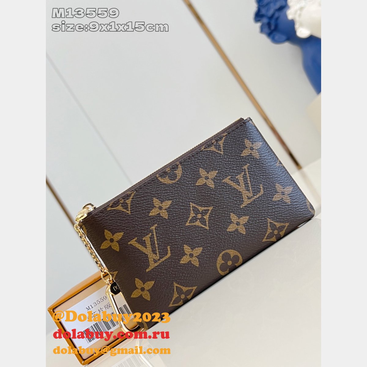 Louis Vuitton Key Pouch S Monogram Canvas M13559 Top Quality Bag