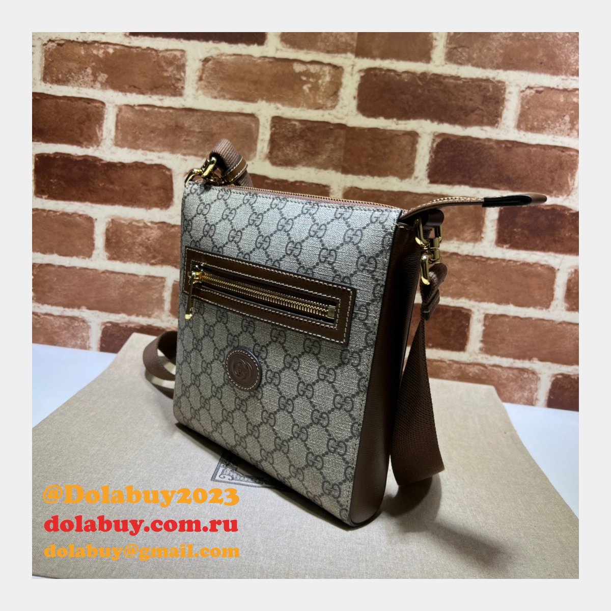 designer G*u*i luxury replica 681021 gg supreme messenger bag