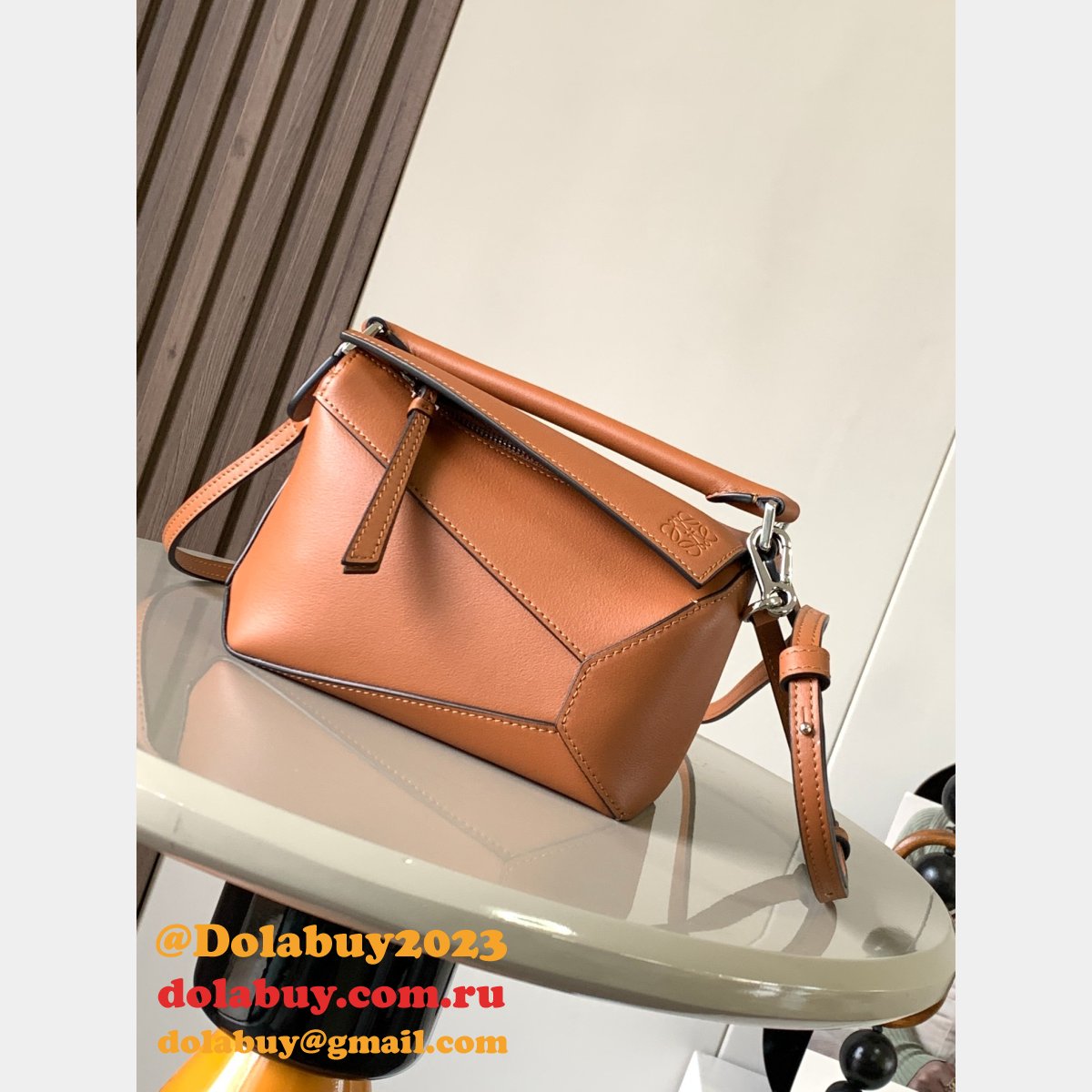 Mini Cheap Loewe Puzzle Bag In Classic Calfskin 18cm