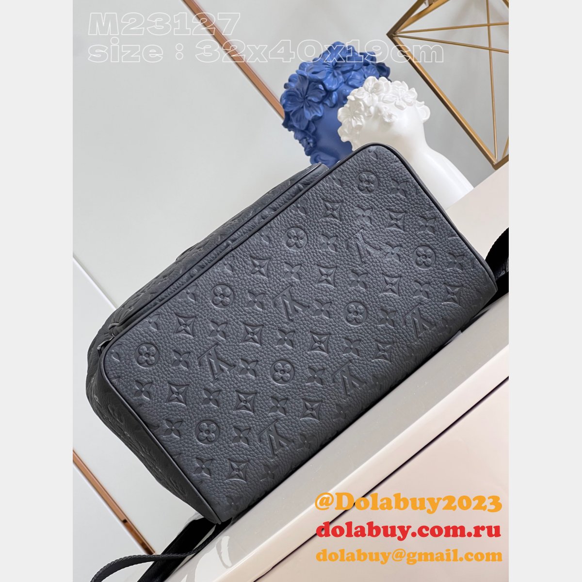 Knockoff Montsouris Backpack Taurillon M23127 Louis Vuitton Men Bag