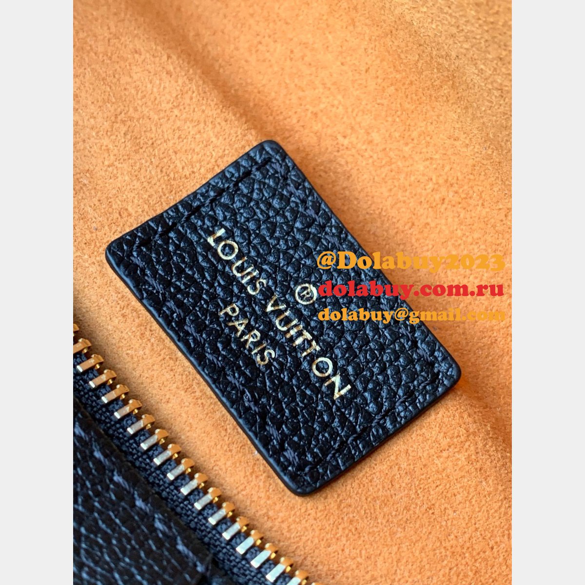 Louis Vuitton Replica Monogram Empreinte Bumbag M44812 Black/Cream