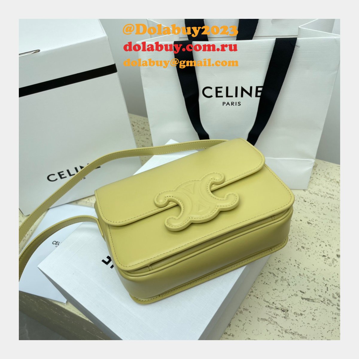 1:1 Replica Celine Triomphe Teen Luxury Handbag