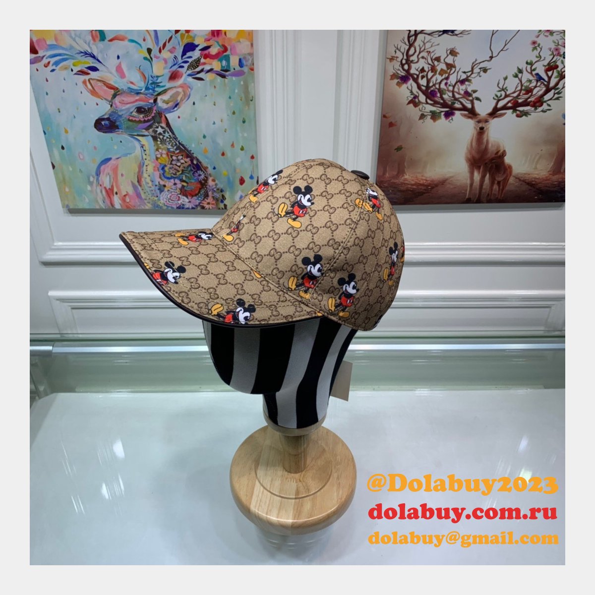 top quality G*u*i mickey mouse hats