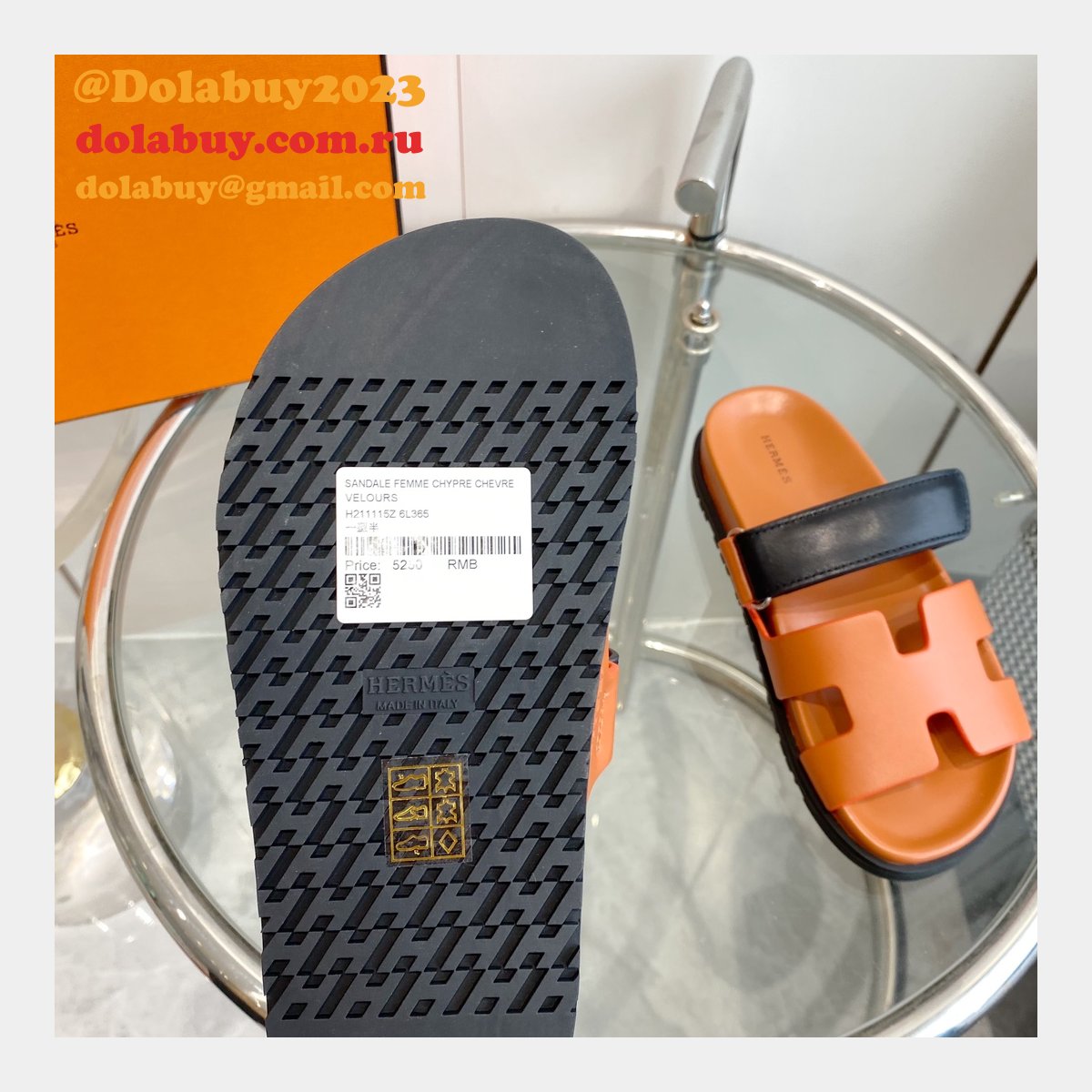 Luxury hermes men Chypre sandal Fashion