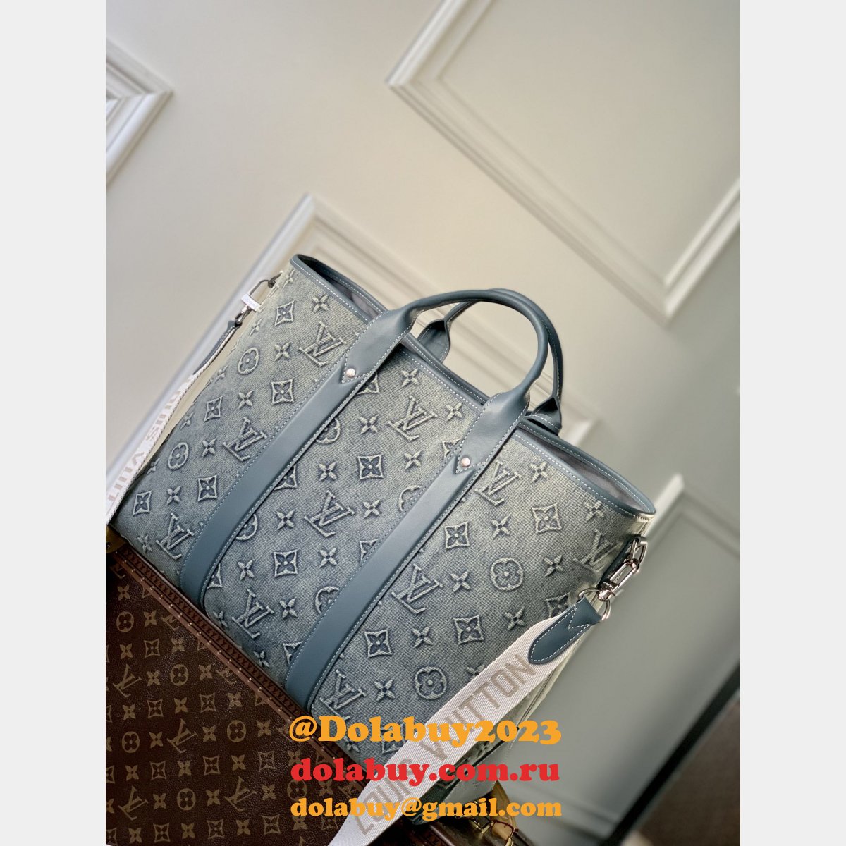 Weekend Tote NM Monogram Louis Vuitton Fashion Men Fake M22537 Bag