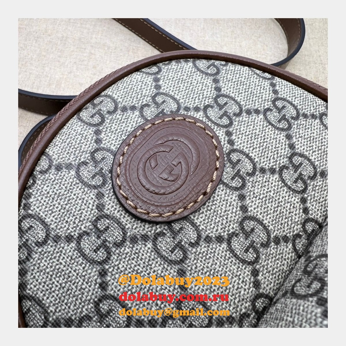 G*u*i fashion multi-function replica bag 725654 interlocking g