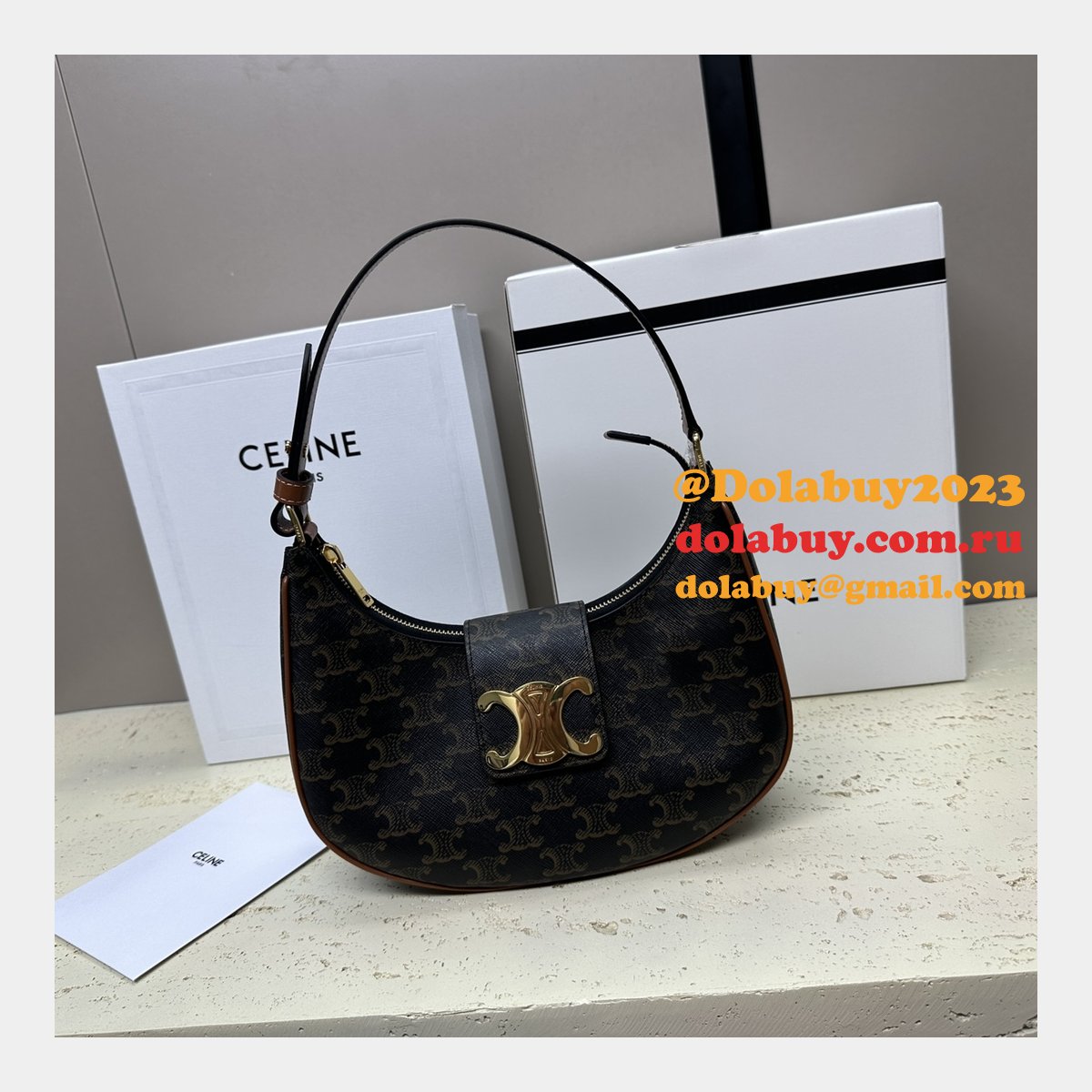 Best High Inspired 114492 Ava Triomphe Soft Quality Celine Replica Bag