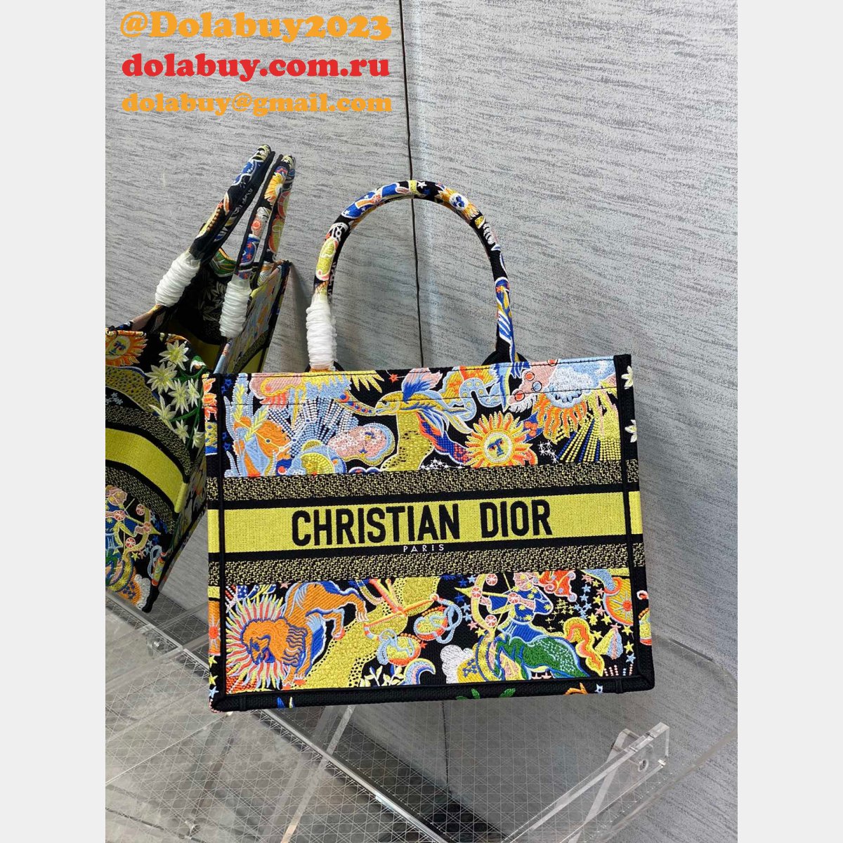 Designer Replica Dior Book Tote 36/41.5CM Fake Purses