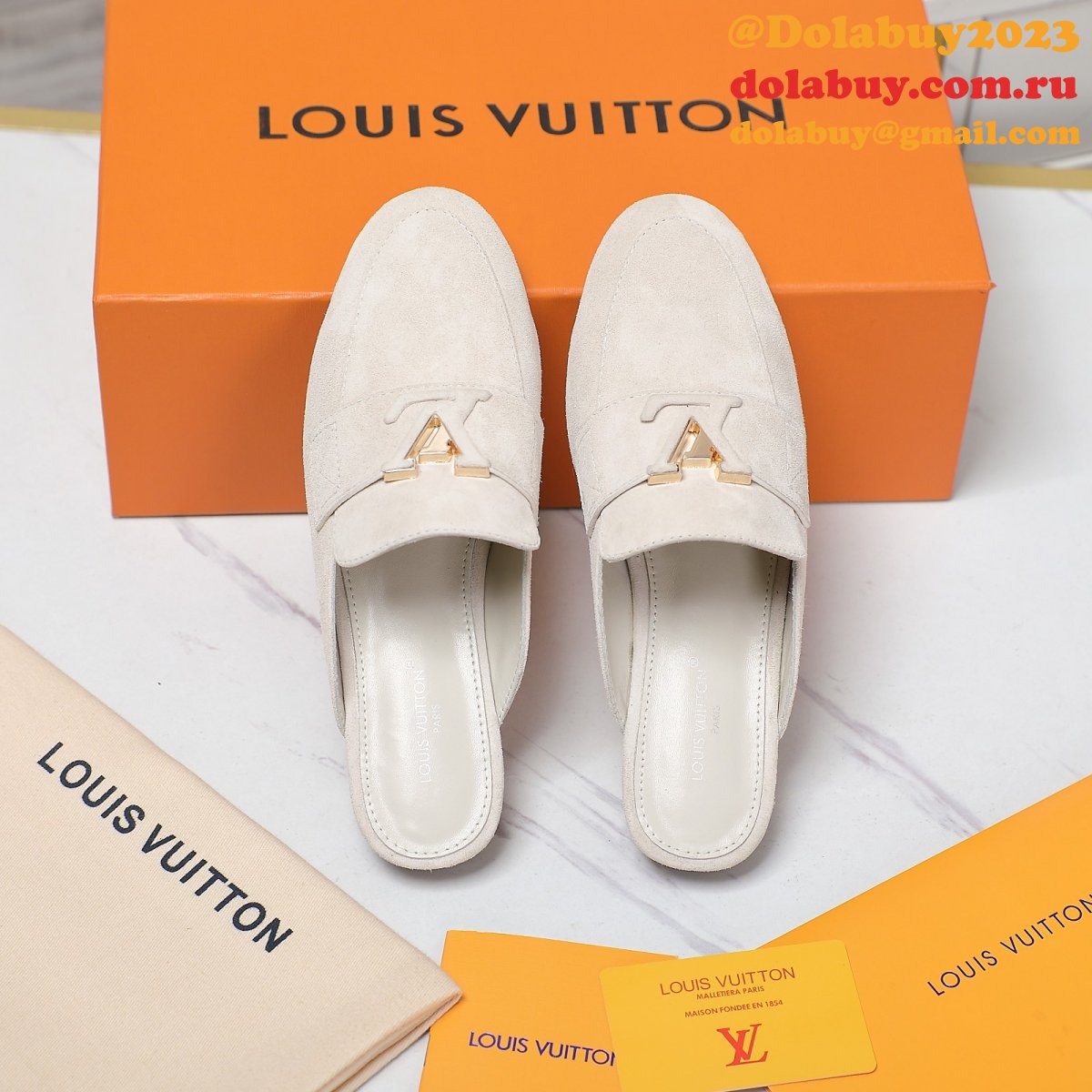 Top Quality LV loafer slippers Best Wholesale shoes