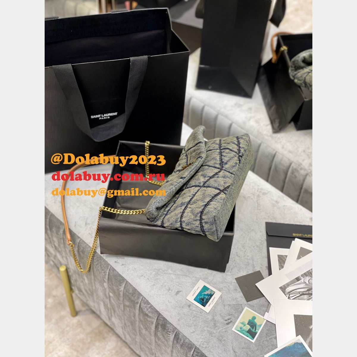 Saint Laurent Replica Loulou Puffer Shoulder 23CM Bag