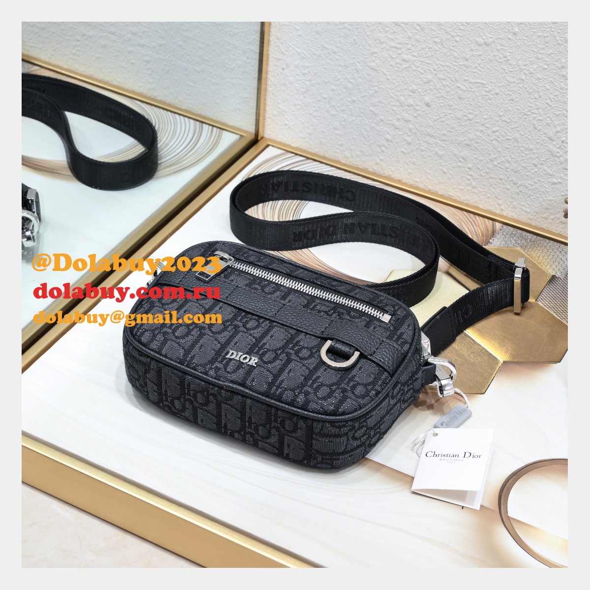 Cheap 1:1 Mirror CHRISTIAN DIOR Safari messenger bag
